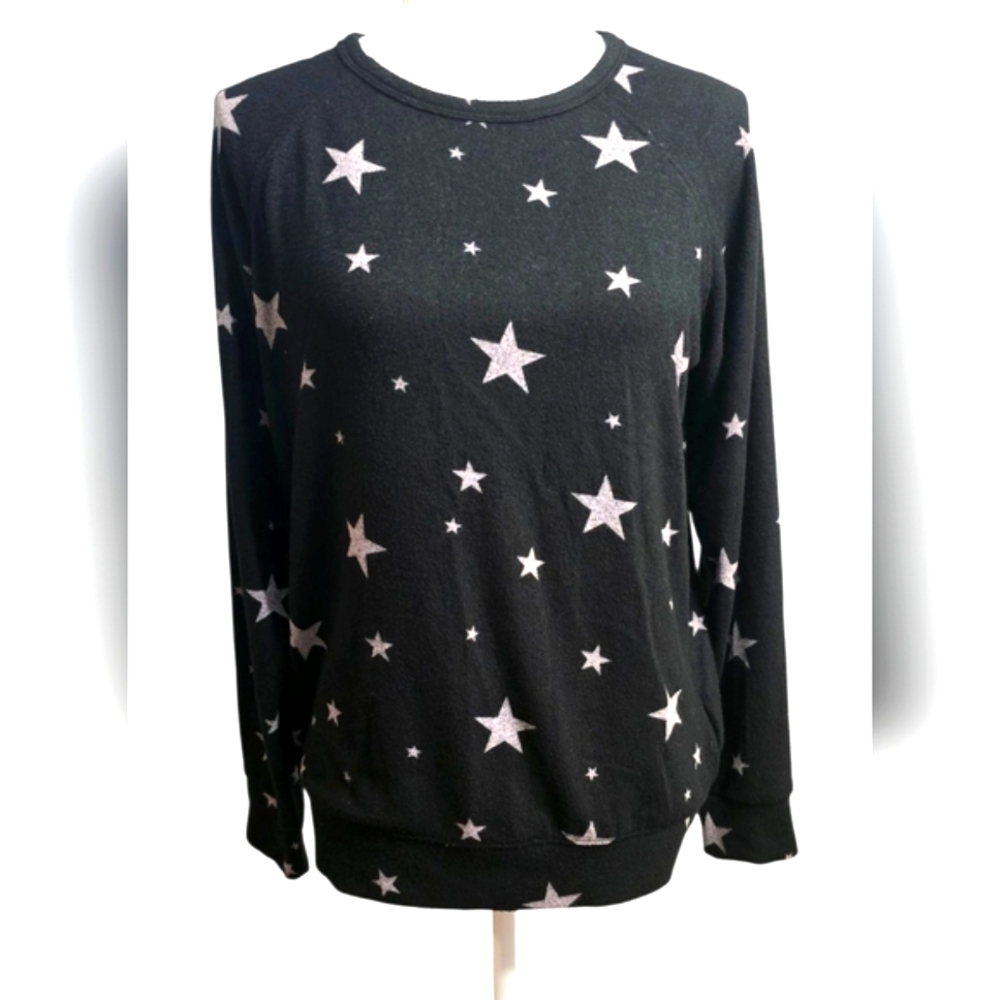 Buffalo David Bitton Black Sweater with Star Design